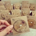large limited edition buttons from Zelkova serrata wood
